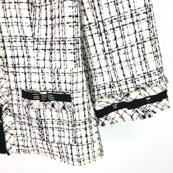 Wht House Blk Market Embellished Tweed Blazer - Picture 3 of 7